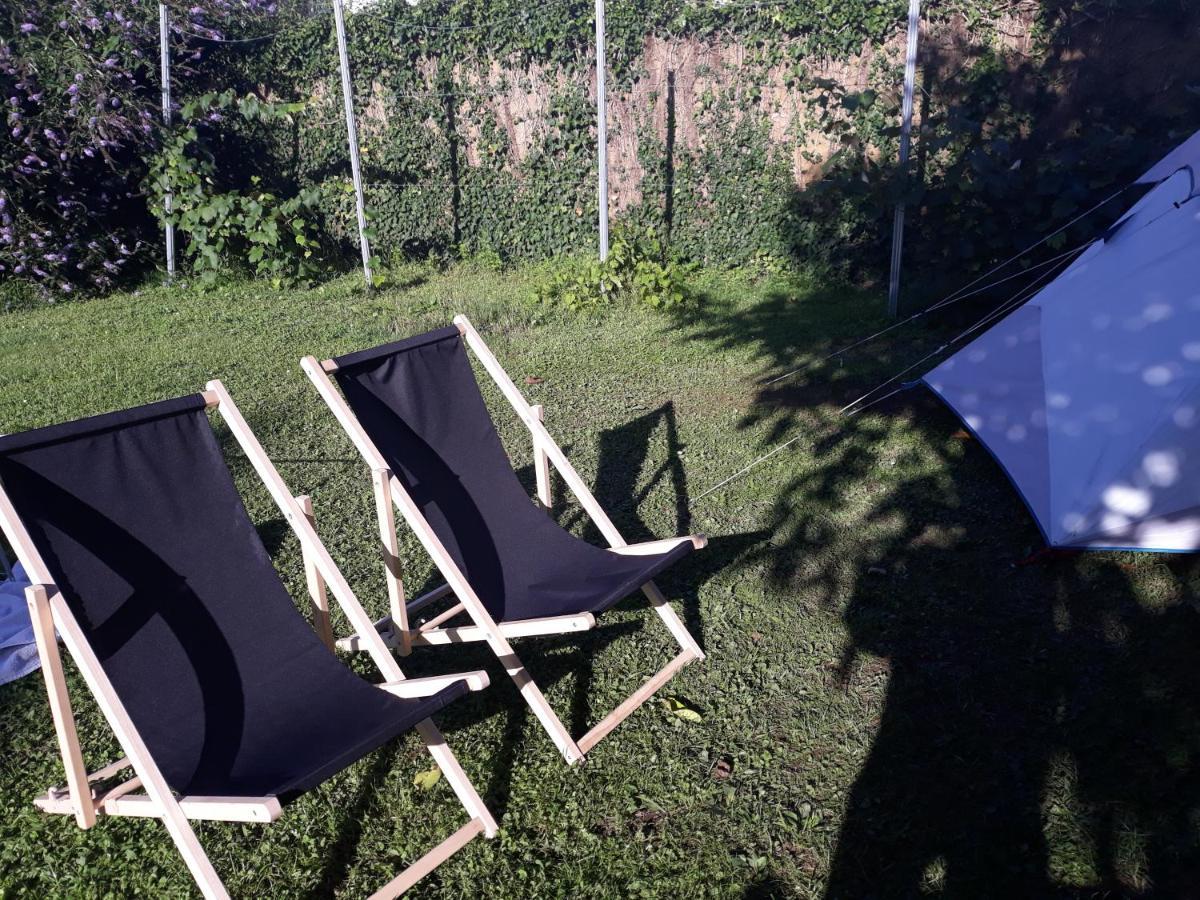 Camping Under The Walnut In Your Own Tent On A Shared Lot And Shared Bathroom 류블랴나 외부 사진