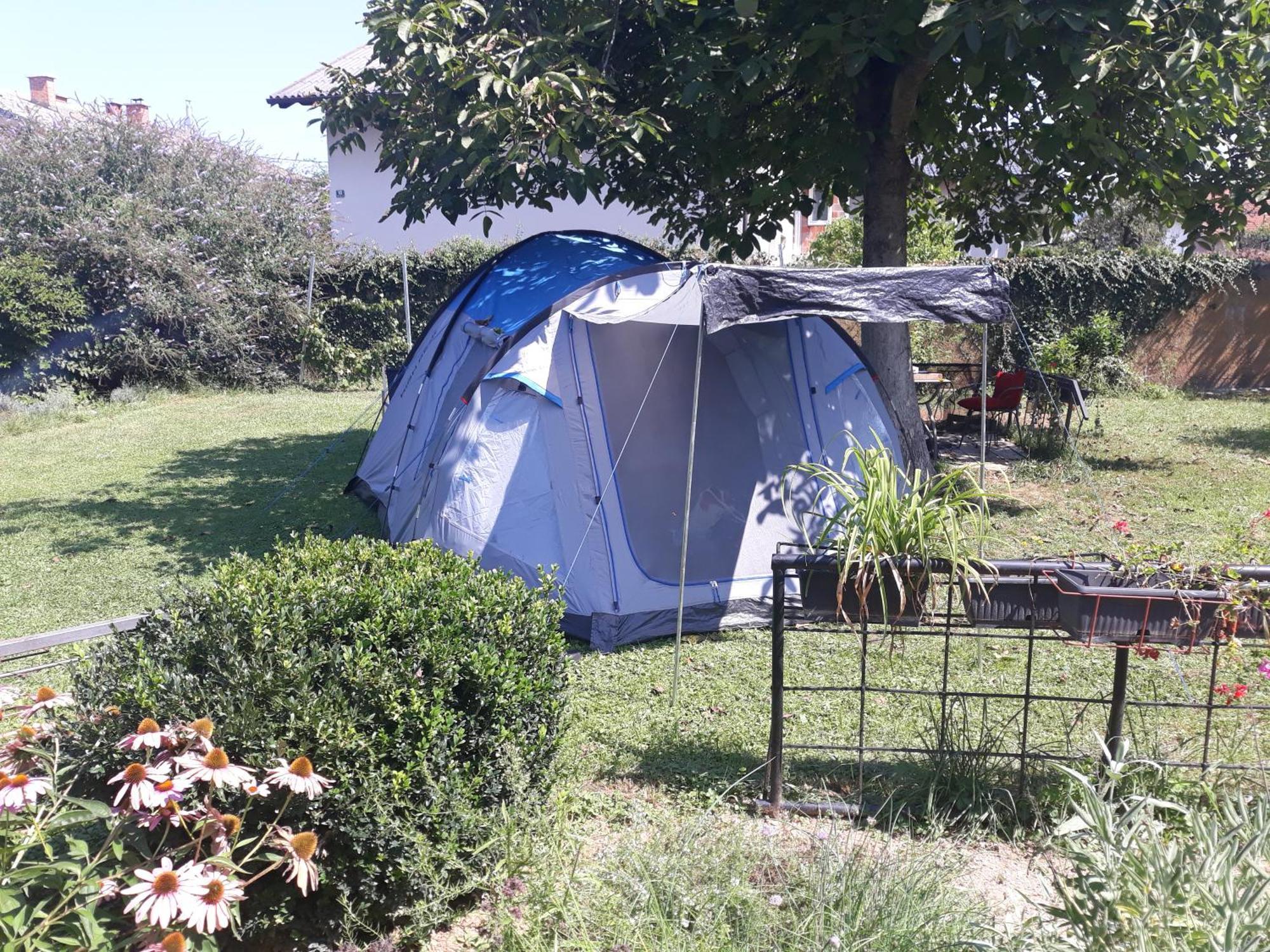 Camping Under The Walnut In Your Own Tent On A Shared Lot And Shared Bathroom 류블랴나 외부 사진